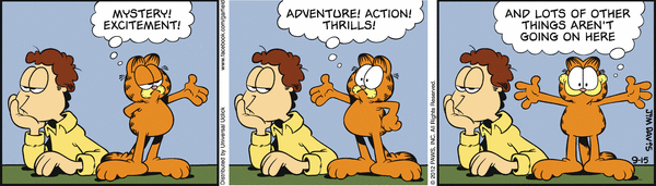 Komiksy garfield - komiks z dnia 15/09/2012