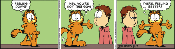 Komiksy garfield - komiks z dnia 17/09/2012