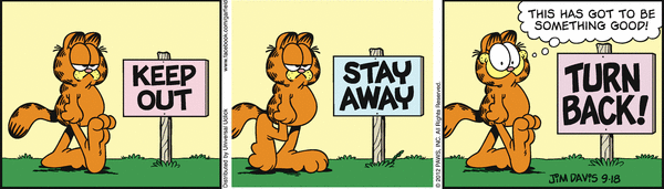 Komiksy garfield - komiks z dnia 18/09/2012