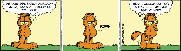 Komiksy garfield - komiks z dnia 19/09/2012