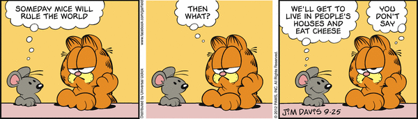 Komiksy garfield - komiks z dnia 25/09/2012