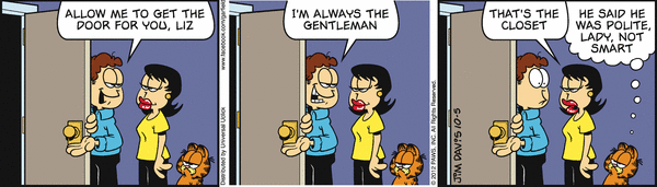 Komiksy garfield - komiks z dnia 05/10/2012