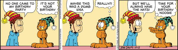 Komiksy garfield - komiks z dnia 12/10/2012