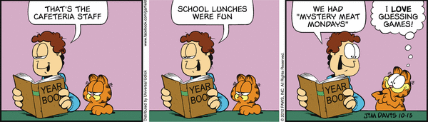 Komiksy garfield - komiks z dnia 13/10/2012