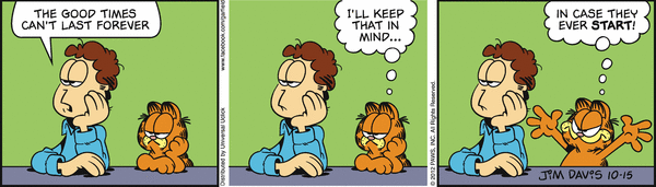 Komiksy garfield - komiks z dnia 15/10/2012