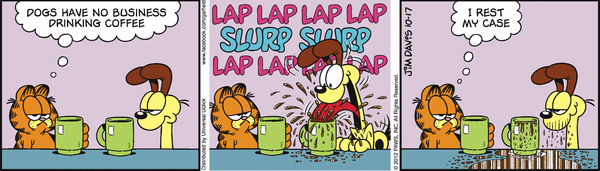 Komiksy garfield - komiks z dnia 17/10/2012