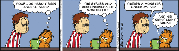 Komiksy garfield - komiks z dnia 18/10/2012
