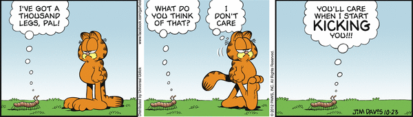 Komiksy garfield - komiks z dnia 23/10/2012