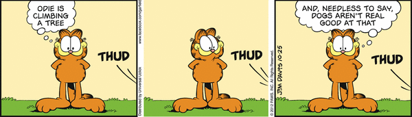 Komiksy garfield - komiks z dnia 25/10/2012