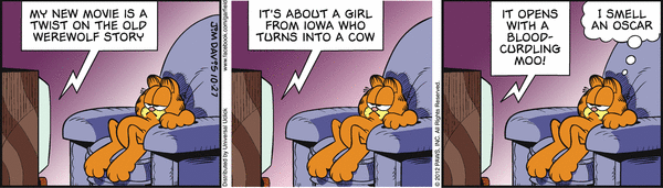 Komiksy garfield - komiks z dnia 27/10/2012