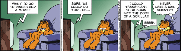 Komiksy garfield - komiks z dnia 29/10/2012