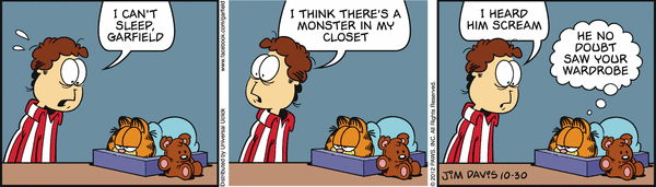 Komiksy garfield - komiks z dnia 30/10/2012