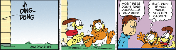 Komiksy garfield - komiks z dnia 01/11/2012