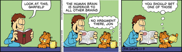 Komiksy garfield - komiks z dnia 05/11/2012