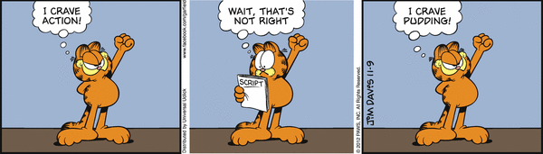 Komiksy garfield - komiks z dnia 09/11/2012