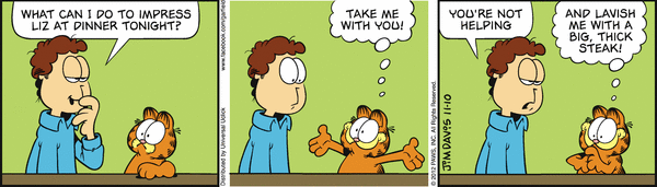Komiksy garfield - komiks z dnia 10/11/2012