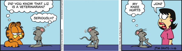 Komiksy garfield - komiks z dnia 16/11/2012