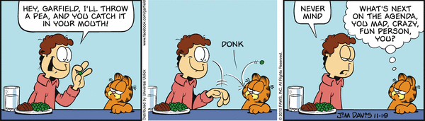 Komiksy garfield - komiks z dnia 19/11/2012