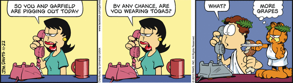 Komiksy garfield - komiks z dnia 22/11/2012