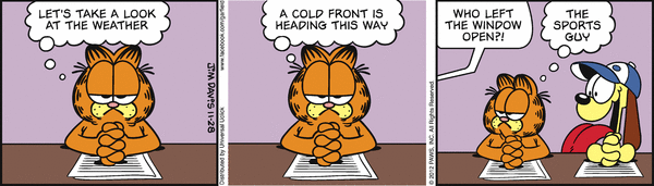 Komiksy garfield - komiks z dnia 28/11/2012