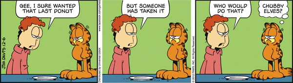 Komiksy garfield - komiks z dnia 06/12/2012