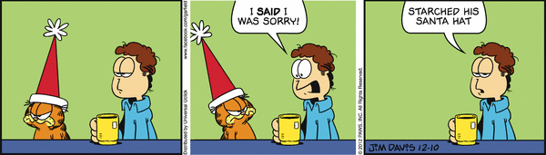 Komiksy garfield - komiks z dnia 10/12/2012