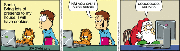 Komiksy garfield - komiks z dnia 12/12/2012
