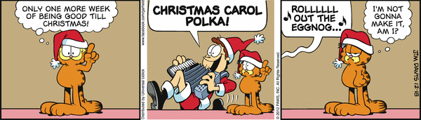 Komiksy garfield - komiks z dnia 18/12/2012