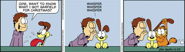 Komiksy garfield - komiks z dnia 20/12/2012