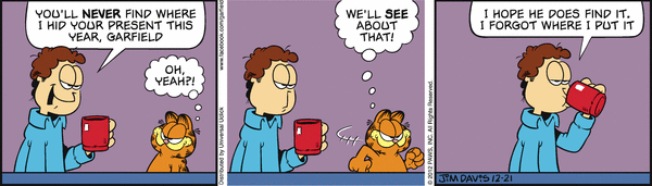 Komiksy garfield - komiks z dnia 21/12/2012
