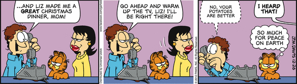 Komiksy garfield - komiks z dnia 26/12/2012