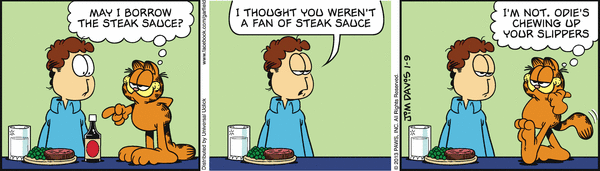 Komiksy garfield - komiks z dnia 09/01/2013