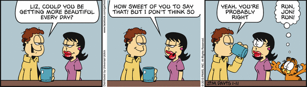 Komiksy garfield - komiks z dnia 11/01/2013