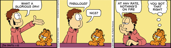 Komiksy garfield - komiks z dnia 15/01/2013