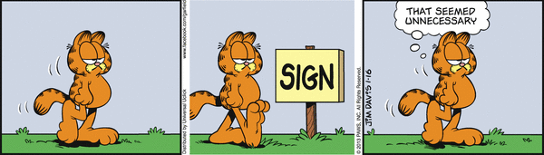 Komiksy garfield - komiks z dnia 16/01/2013