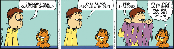 Komiksy garfield - komiks z dnia 21/01/2013