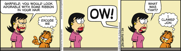 Komiksy garfield - komiks z dnia 26/01/2013