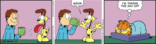 Komiksy garfield - komiks z dnia 31/01/2013