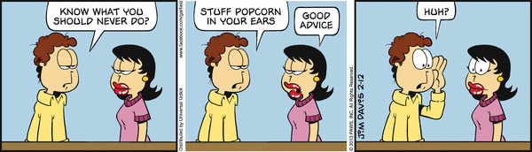 Komiksy garfield - komiks z dnia 12/02/2013