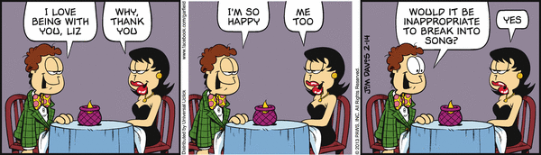 Komiksy garfield - komiks z dnia 14/02/2013