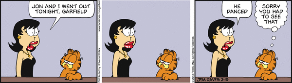 Komiksy garfield - komiks z dnia 15/02/2013