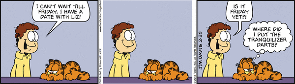 Komiksy garfield - komiks z dnia 20/02/2013