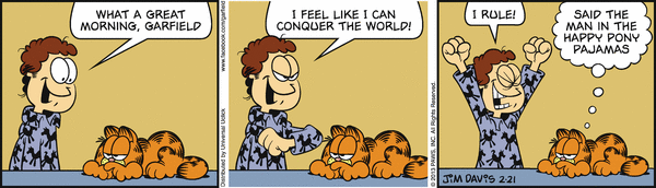 Komiksy garfield - komiks z dnia 21/02/2013