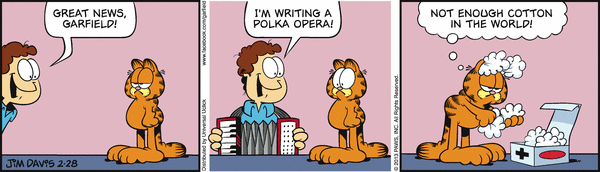 Komiksy garfield - komiks z dnia 28/02/2013