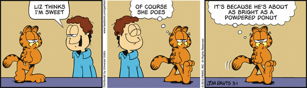 Komiksy garfield - komiks z dnia 01/03/2013