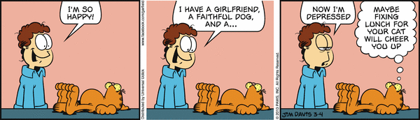Komiksy garfield - komiks z dnia 04/03/2013