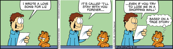 Komiksy garfield - komiks z dnia 15/03/2013