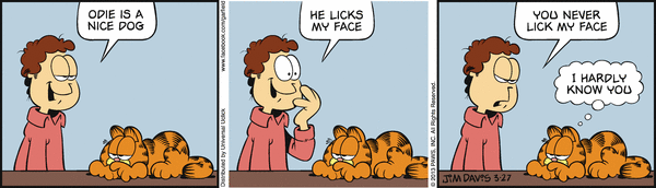 Komiksy garfield - komiks z dnia 27/03/2013