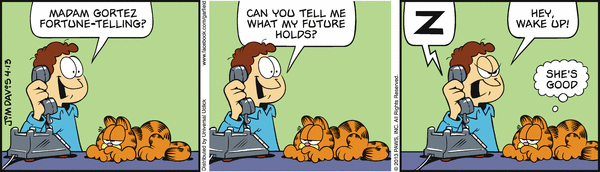 Komiksy garfield - komiks z dnia 13/04/2013