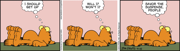 Komiksy garfield - komiks z dnia 15/04/2013